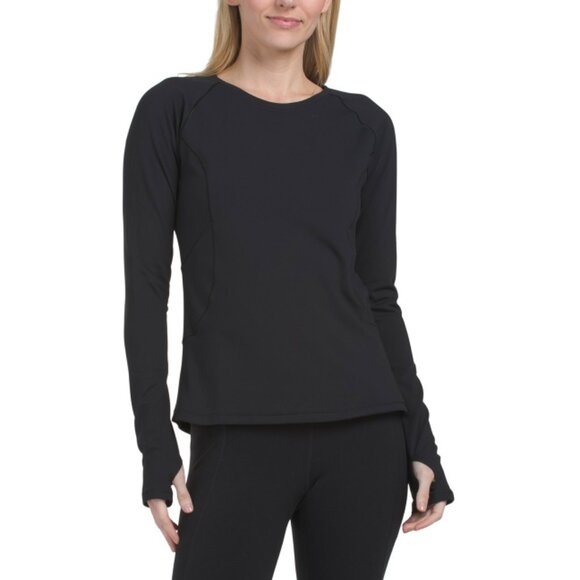 SPYDER Tops - SPYDER Black Long Sleeve Stretch Active Tee